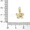Brass with Rhinestone Charms KK-CBAD872-01G-08-3