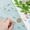 10Pcs Brass Spring Gate Rings KK-FH0008-17B-3