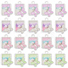 32Pcs 4 Colors Alloy Enamel Pendants FIND-TA0008-76B-2