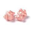 Opaque Acrylic Glitter Beads X-OACR-E010-06-4