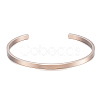 Ion Plating(IP) 304 Stainless Steel Cuff Bangles BJEW-K173-02RG-2