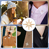 2Pcs Star Alloy Lapel Pins for Backpack Clothes JEWB-PH0001-74KCG-5