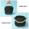 Plastic Imitation Pearl Bead Bag Extension Chains FIND-CJ00004-3
