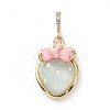 Opaque Resin Pendants KK-G406-51G-2