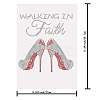 High-heeled Shoes Glass Rhinestone Patches DIY-WH0303-009-2