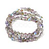 Electroplate Glass Beads Strands EGLA-B011-01A-HR01-2