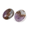 Natural Amethyst Lace Agate Pendants G-A244-12A-02-2
