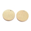 Ion Plating(IP) 304 Stainless Steel Pendants STAS-G211-20mm-01G-2