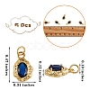 5Pcs Brass Micro Pave Cubic Zirconia Charms ZIRC-SZ0002-15B-2
