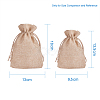 Burlap Packing Pouches Drawstring Bags ABAG-PH0001-14x10cm-05-4
