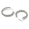 Non-Tarnish 304 Stainless Steel Hoop Earrings EJEW-K269-12G-2