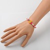 Stretchy Wood Bracelets for Kids X-BJEW-JB01265-2
