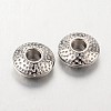 Tibetan Style Alloy Spacer Beads TIBEB-R011-P-LF-2