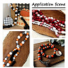 60Pcs 6 Colors Natural Chinese Cherry Wood Beads WOOD-CD0001-16-6