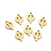 304 Stainless Steel Pendants STAS-F267-10F-G-1
