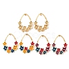 304 Stainless Steel Enaeml Stud Earrings EJEW-K321-02G-4