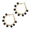 201 Stainless Steel Acrylic Hoop Earrings FS-WG443EA-01-1