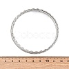 5Pcs 304 Stainless Steel Bangle Set for Women LS-BJEW-S162-01B-P-5