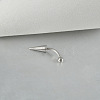 Cone 304 Stainless Steel Eyebrow Curved Barbell Rings with Spikes End WG9938B-07-1