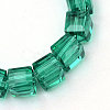 Transparent Glass Bead Strands GLAA-R167-6x6-01D-2