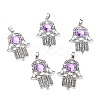 Tibetan Style Alloy Pendants PALLOY-M191-03AS-RS-1