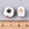 Opaque Resin European Beads RPDL-T004-01P-3