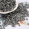 Transparent Inside Colours Glass Seed Beads SEED-H002-A-C218-1