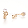 Brass Clip-on Earring Findings LS-X-KK-L198-011G-2