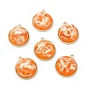 Resin Shell Pendants RESI-D054-02LG-04-1