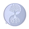 DIY Silicone Round with Yin Yang & Tree of Life Wall Decoration Molds TREE-PW0001-55A-1