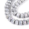 Anti-Tarnish Electroplate Glass Beads Strands GLAA-T025-6mm-11A-4