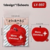 Christmas Theme Paper Self-Adhesive Stickers DIY-M070-10B-1