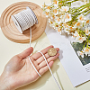 1 Roll 10M Round Braided Cowhide Cords WL-SC0001-03D-3