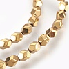 Electroplated Non-magnetic Synthetic Hematite Bead Strand G-E498-06B-02-1