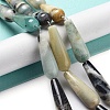 Natural Flower Amazonite Beads Strands G-P528-H03-01-2