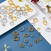 48Pcs 24 Style Brass Sew on Prong Settings KK-FH0006-93-5