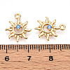 Brass Micro Pave Cubic Zirconia Charms KK-N261-100G-3