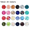 24 Colors Handmade Polymer Clay Beads CLAY-X0011-03C-2