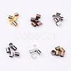 1 Box 6 Colors Antique Bronze & Red Copper & Golden & Silver & Platinum & Black Brass Tube Crimp Beads KK-X0036-NR-B-2