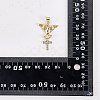 5Pcs Brass Micro Pave Clear Cubic Zirconia Pendants ZIRC-SZ0003-21-8