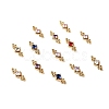 Brass Pave Cubic Zirconia Connector Charms PW-WG57330-M-2