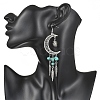 7 Pairs Gemstone Dangle Earrings EJEW-JE06710-2