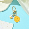 Alloy Enamel Pendant Decorations HJEW-YW00008-02-1