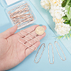 CHGCRAFT 20Pcs Alloy Open Back Bezel Big Pendants FIND-CA0008-87RG-3