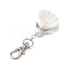 Angel Alloy & Wire Wrapped Natural Shell Pendant Decorations HJEW-JM02017-02-4