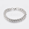 Tarnish Resistant Adjustable 304 Stainless Steel Chain Bracelets LS-BJEW-K187-04P-1
