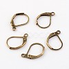 Antique Bronze Brass Leverback Earring Findings X-EC223-NFAB-1