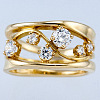 Alloy and Crystal Rhinestone Finger Rings FS-WG8CE30-04-2