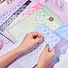 6 Sheets 6 Colors Waterproof PVC Self Adhesive Stickers DIY-TA0013-95-6