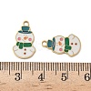 Christmas 304 Stainless Steel Enamel Pendants STAS-Z093-08U-G-3